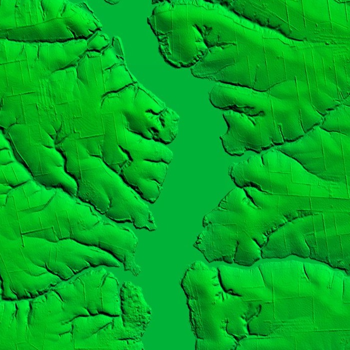 Тайловая карта рельефа Украины и приграничья